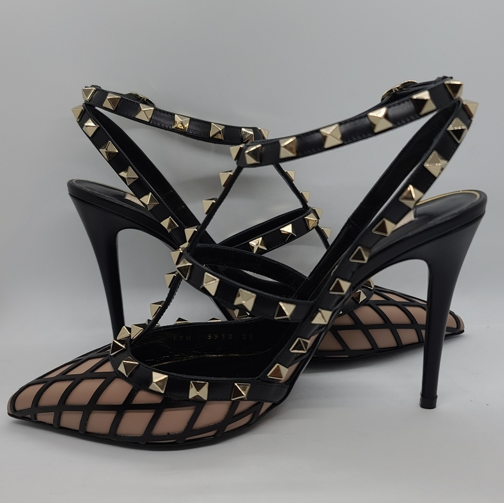Valentino Garavani Rockstud Boudoir Pump sz 38 NIB - Picture 6 of 11